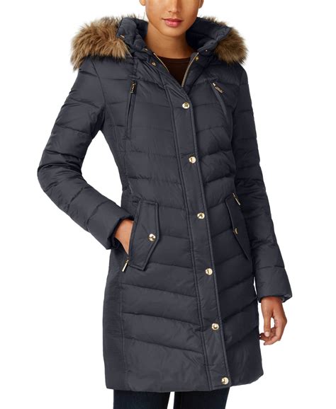 michael kors womens winter coats|michael kors women's fitted jackets.